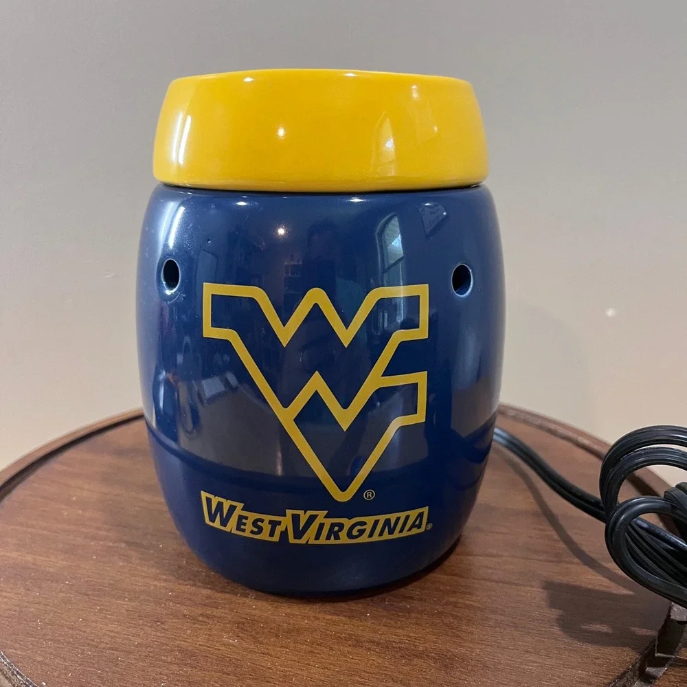 Scentsy West Virginia University WVU Mountaineers Wax Warmer Blue Gold DSW-NCAA